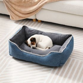 Small Dog Bed with Anti-slip Bottom, Bed with Removable Washable Cover, Plush Pet Bed for Dogs, Cute Dog Pillow Bed